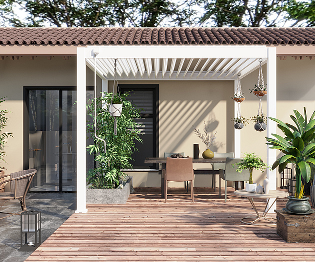 Orion Deluxe overkapping 300x300 cm Wit