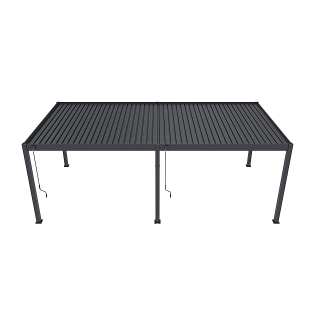 Orion Deluxe overkapping 360x720 cm Antraciet