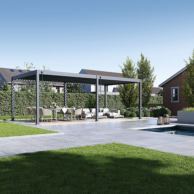 63909 orion deluxe overkapping 360x720 cm antraciet 430960