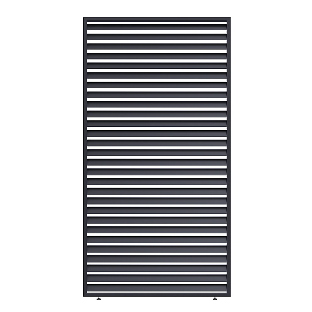 Shuttershade Louvre Shutter Paneel - 113 cm Charcoal RAL 7015