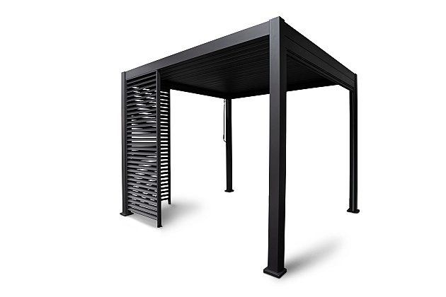 Shuttershade Louvre Shutter Paneel - 123cm Charcoal RAL 7015