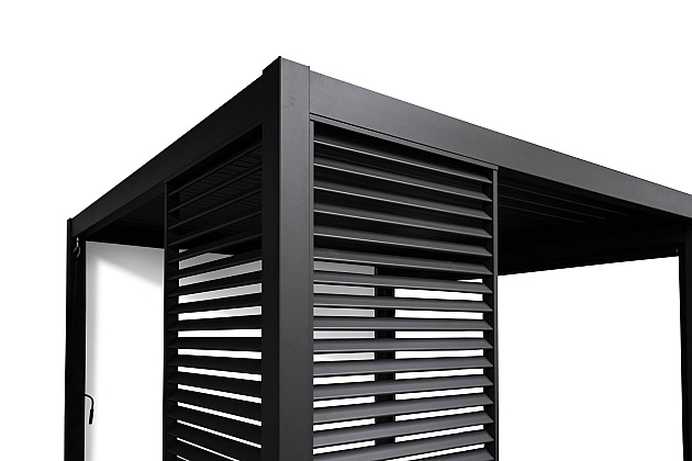 Shuttershade Louvre Shutter Paneel - 123cm Charcoal RAL 7015