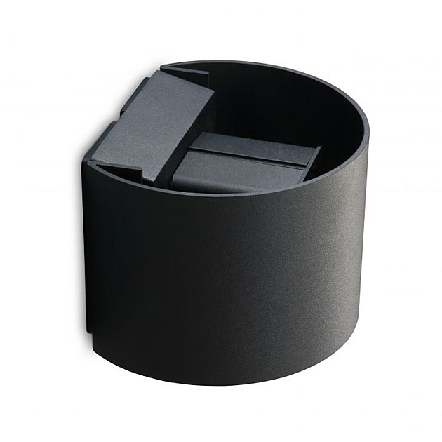 Outdoorpro+ Wandlamp Soito Afgerond Zwart Up/Down (nog 5 stuks voorradig edam)