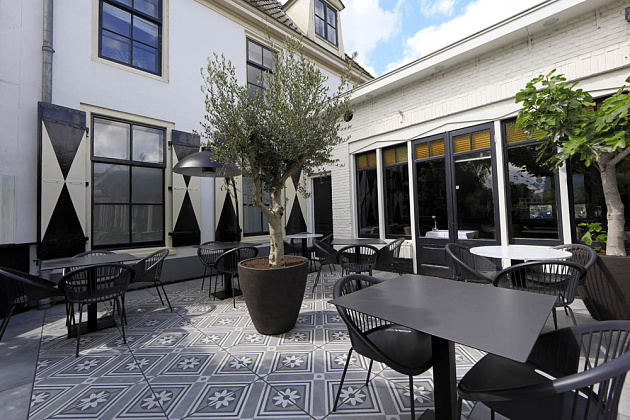 6441 geoceramica 60x60x4 cm concreet flower decorate 51178