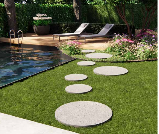 Artistone Ronde Tegel ø100x7 cm Grijs