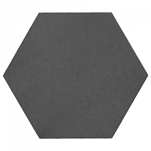 Soft Comfort Zeskant 60/52,5x30x4 cm Nero