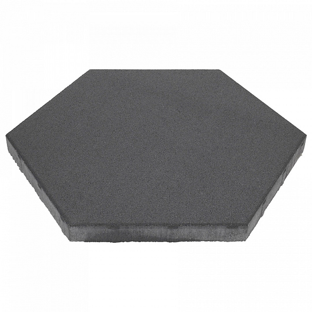 Soft Comfort Zeskant 60/52,5x30x4 cm Nero