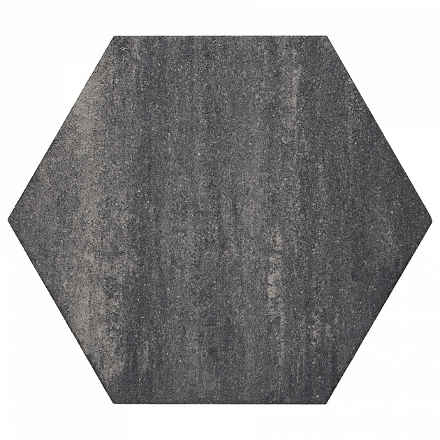 Soft Comfort Zeskant 60/52,5x30x4 cm Grijs/Zwart