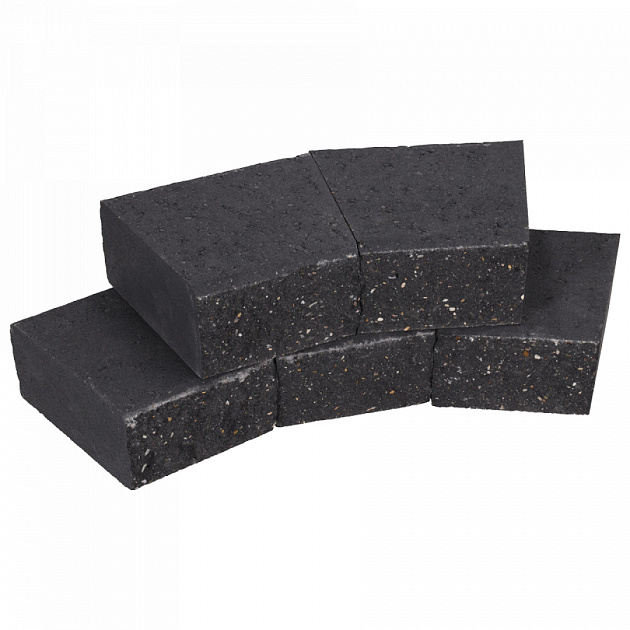 GardenWall Strak 22/15x18x10 cm Nero