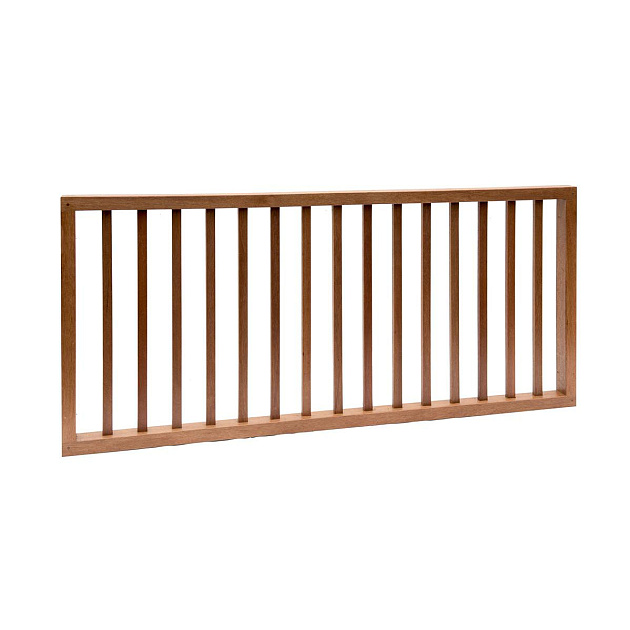 Hardhouten spijlenhek geschaafd onbehandeld 180x80 cm