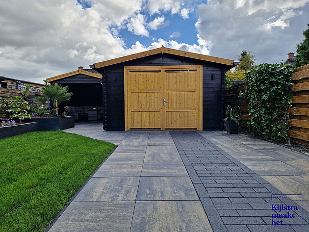 Patio Square 60x60x4 cm Metallica Corten