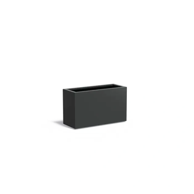 Plantenbak Carrez met bodem aluminium 100x40x60 cm