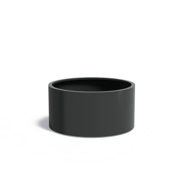 Plantenbak Circum met wielen aluminium Ø120x60 cm