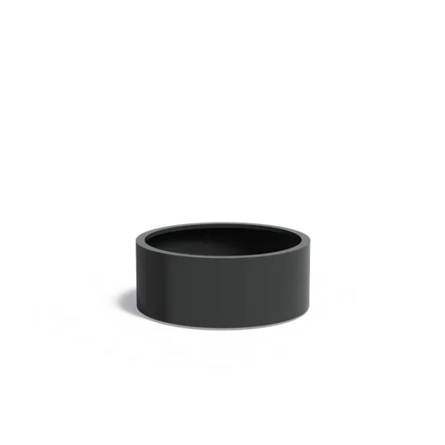 Plantenbak Circum met wielen aluminium Ø100x40 cm