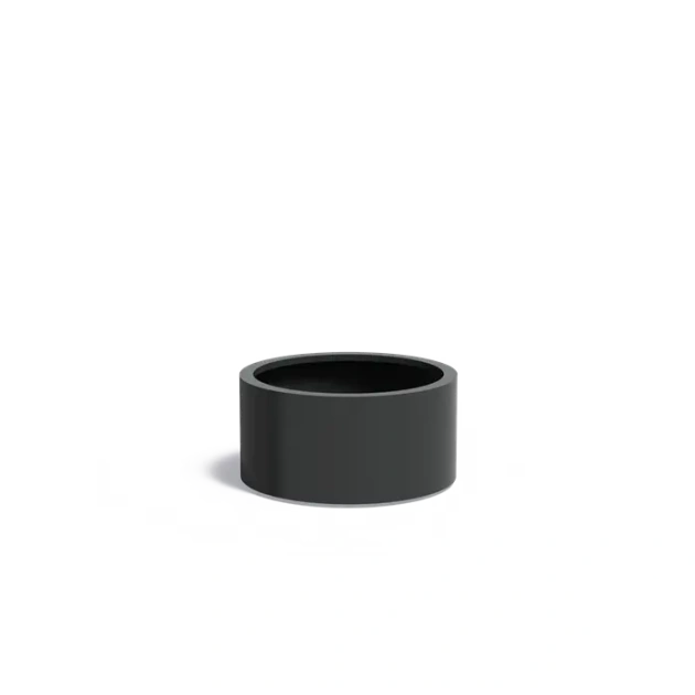 Plantenbak Circum met wielen aluminium Ø80x40 cm