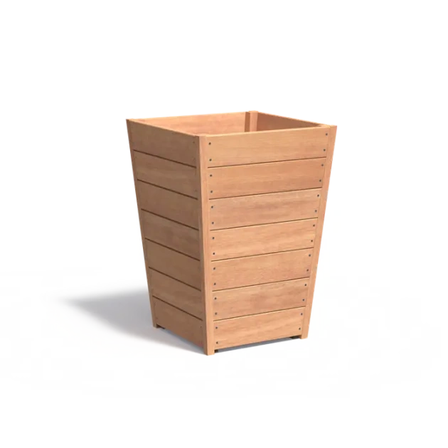 Plantenbak Tap hardhout 70x70x98,9 cm