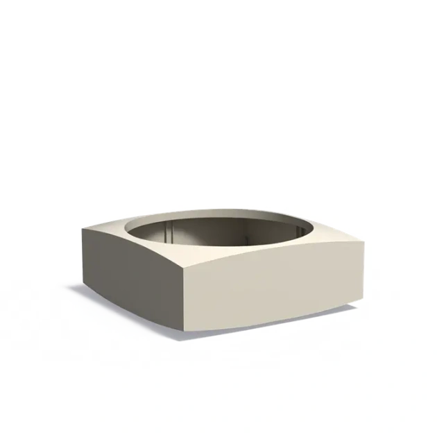 Plantenbak Nooa aluminium 120x120x45 cm