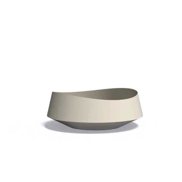 Plantenbak Velis aluminium Ø120x45 cm coated