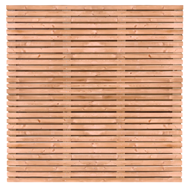 Tuinscherm Fez geschaafd geïmpregneerd Red class hout 63-planks 180x180 cm