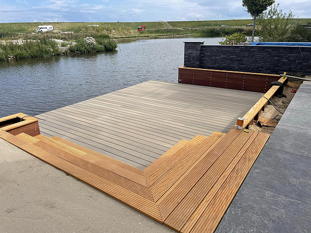 68105 terradeck vlonderplank 2 3x13 8x400 cm sierra nog 5 stuks in voorraad edam 252971