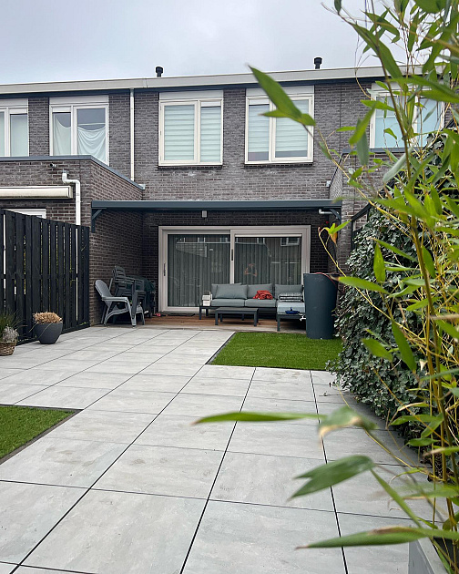 Restpartij Zwanenburg: ca. 7,5m2 CeraLuxe 60x60x3 cm Helsinki Grigio (polen)