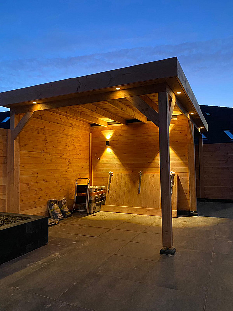 68647 jwoods douglas schuur 250x200 cm geschaafd met zweeds rabat zwart 260371