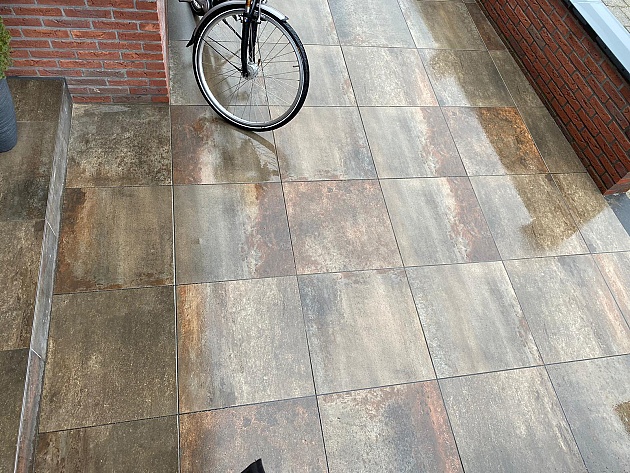 Restpartij Almere (3.95m2) GeoCeramica 60x60x4 cm Steel Corten