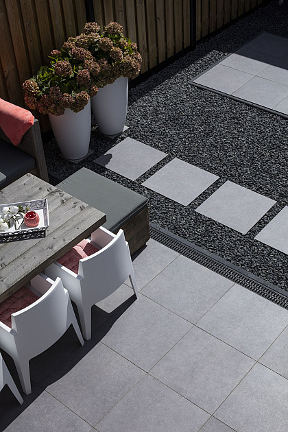 Restpartij Almere: 4.31m2 GeoCeramica 60x60x4 cm Impasto Grigio