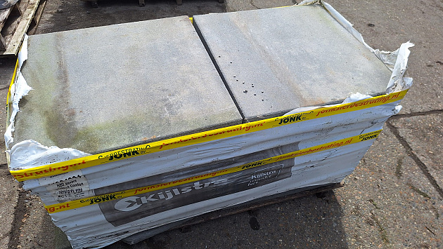 Restpartij Schagen: 17,24m2 H2O Comfort Square 60x60x4 cm Nero/Grey