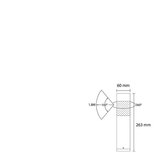 Outdoorpro+ Staande Lamp Vela Cirkel Zwart Klein