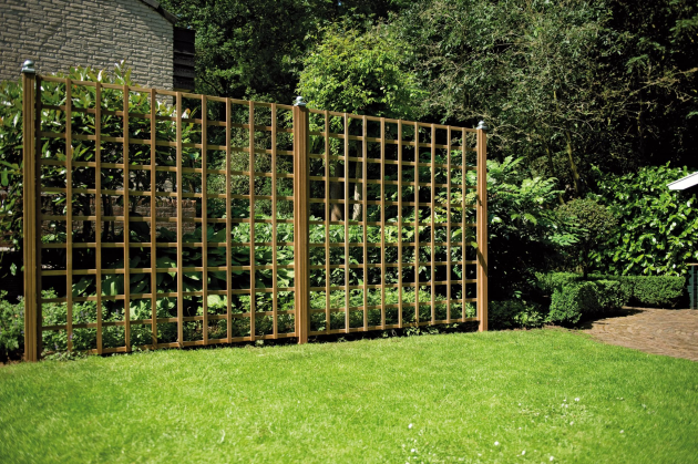 Hardhouten Trellis 60x180 cm Geschaafd, recht