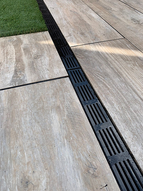 ACO Slimline Watergoot Zwart