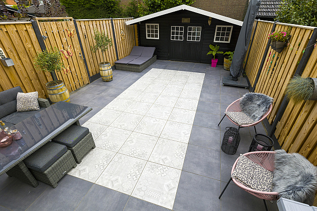 7945 geoceramica 60x60x4 cm mosaik grey 151647