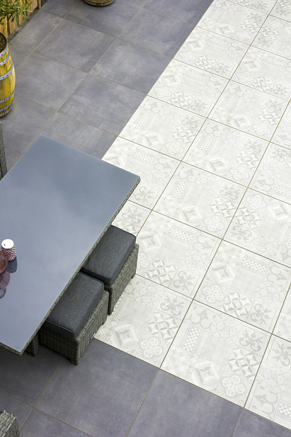 7945 geoceramica 60x60x4 cm mosaik grey 151648