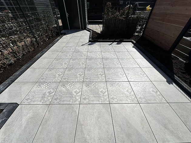 GeoCeramica 60x60x4 cm Mosaik Grey