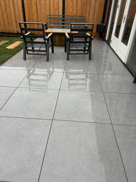 GeoCeramica 80x80x4 cm Impasto Grigio