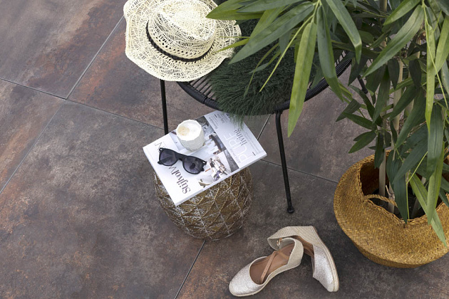 GeoCeramica 80x80x4 cm Steel Corten