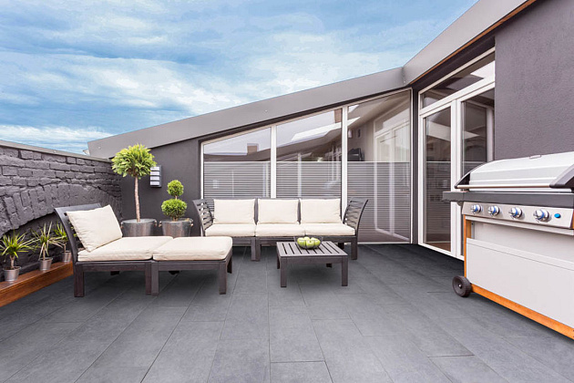 GeoCeramica 40x80x4 cm Impasto Grigio