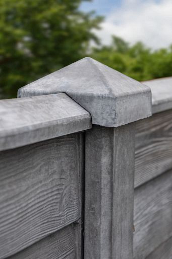 Beton Afdekpet Antraciet 14x14x5 cm Hoekmodel met diamantkop