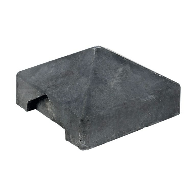Beton Afdekpet Antraciet 14x14x5 cm Zonder uitsparing met diamantkop