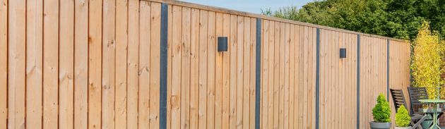 Sleufpaal eindmodel tbv tuinscherm antraciet gecoat vlakke kop 10x10x190 cm