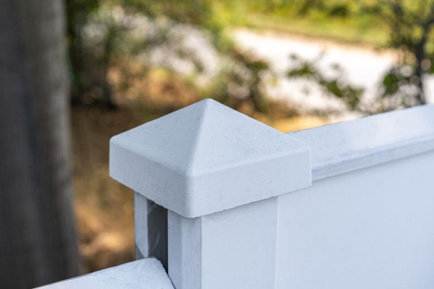 Beton Afdekpet Wit/Grijs 14x14x5 cm Hoekmodel met diamantkop