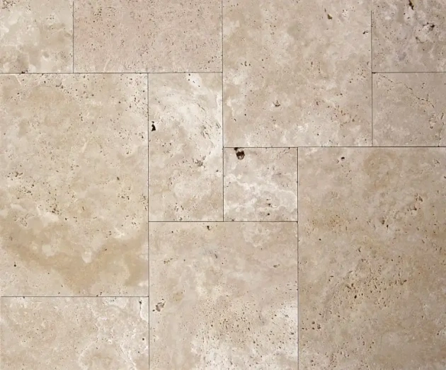 Travertino Autumn Honed Antique Romaans Verband (per krat 15,84m2)