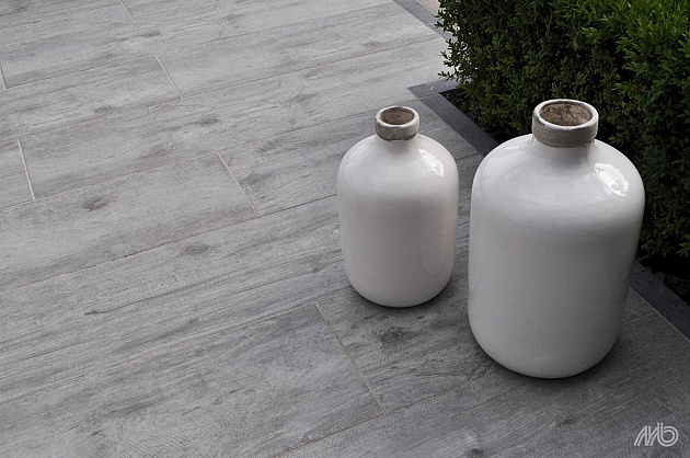 Keramisch Buitenparket 30x120x3 cm Ash Handelskwaliteit (10m2 in voorraad Edam)