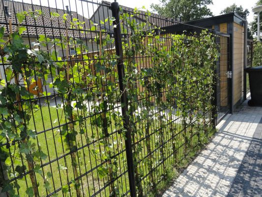Hillfence metalen paal, zwart, 6x4x160 cm.
