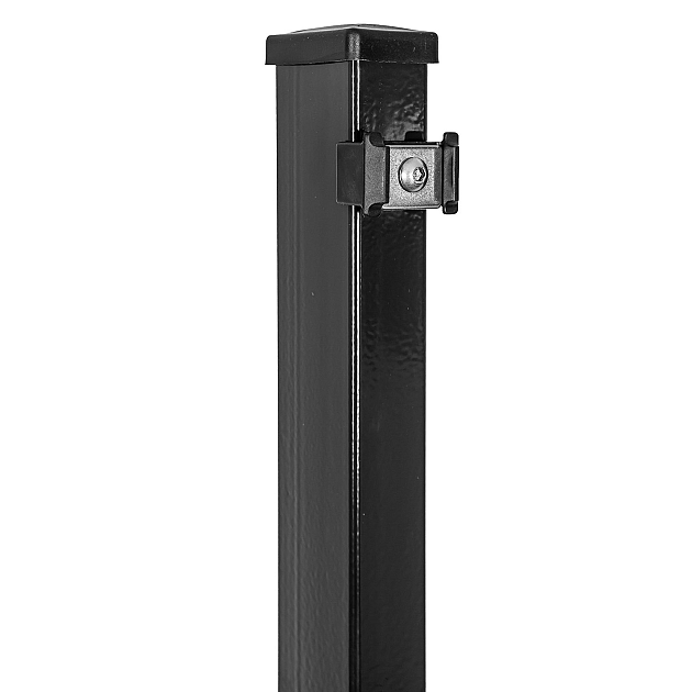 Hillfence metalen paal, zwart, 6x4x160 cm.