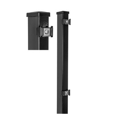 Hillfence metalen paal, zwart, 6x4x160 cm.