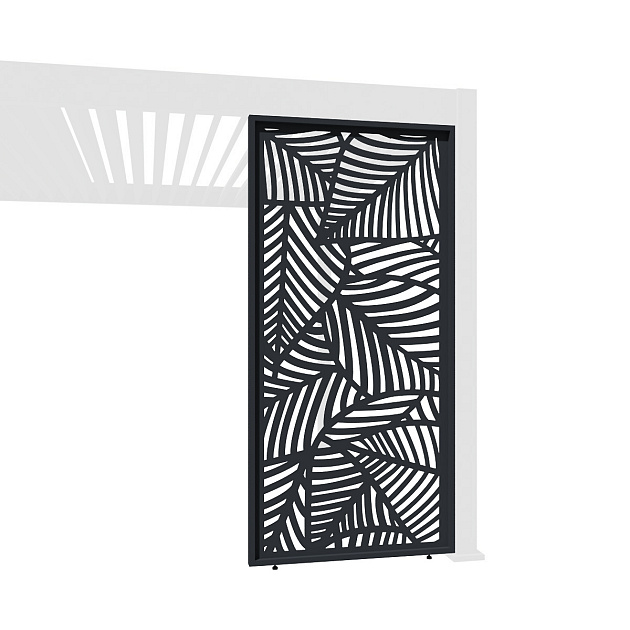 Orion shutterpaneel Vast Bladdesign. Voor 300 cm zijkant. 93 cm Antraciet