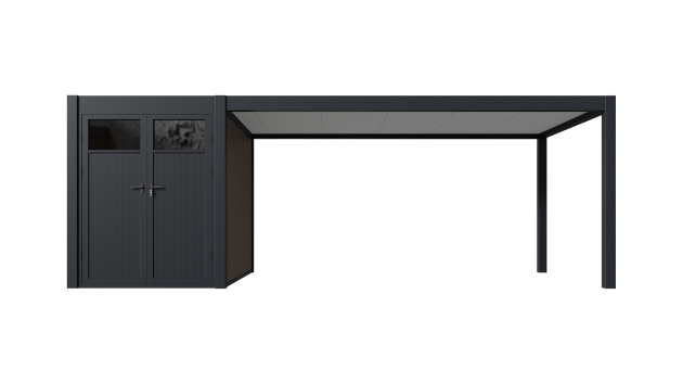 Orion carport 300x720 cm incl berging Antraciet