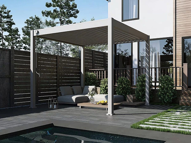 Orion Comfort overkapping 300x400 cm Kiezelgrijs